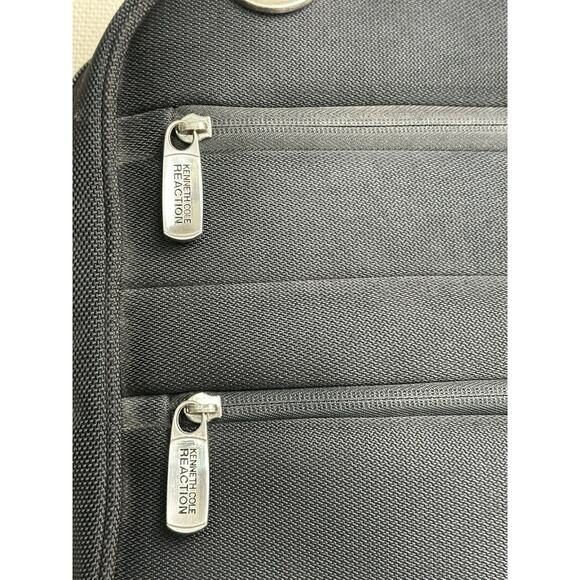 Kenneth Cole REACTION Leather Briefcase/Messenger Bag/Laptop Case Mens Carry On - Picture 2 of 16